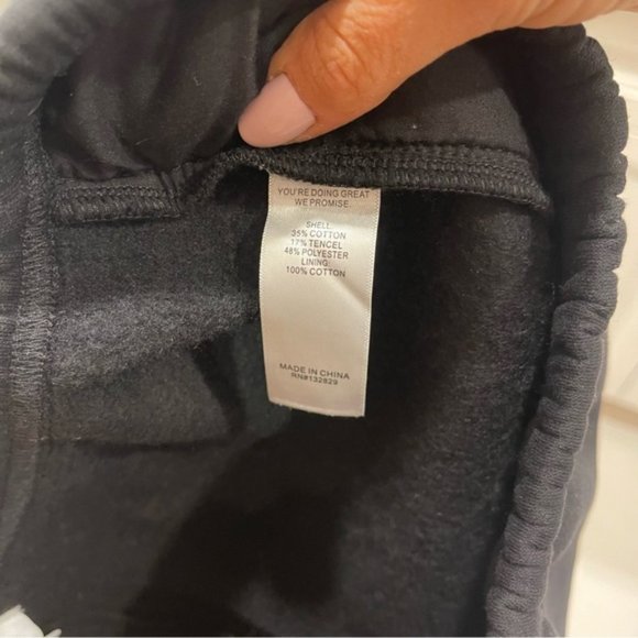 LPA Revolve 'Caitlin Pant' Black High Rise Fleece Sweat Pants Joggers Small NWT - Picture 6 of 8